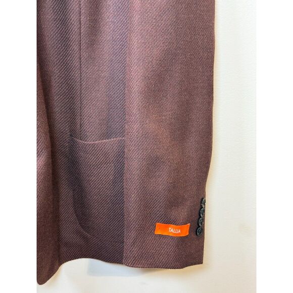 Tallia Sport Coat Men's Size 50R Brown Slim Fit Textured Wool Blend Workwear NWT - Picture 6 of 7
